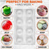 8 Cavity Apple Silicone Mold - 11.22 x 6.69 x 2.3 Inches, Non-Stick Baking Mold for Pastry, Jelly, Ice Cream, Soap,