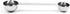 Fox Run Double Measure Scoop, 7.75 x 1.75 x 1.25 inches, Metallic