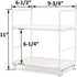 kaileyouxiangongsi Plastic/Metal Freestanding Stackable Organizer Shelf,Bathroom Countertop Storage Shelf Cosmetic Organizer Holder Kitchen Spice Rack,2-Tier Standing Rack (Silver) by kaileyouxiangongsi