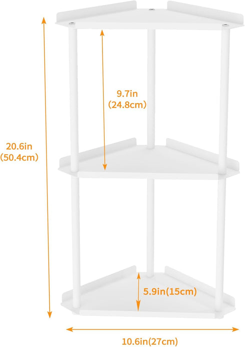 3 Counter Countertop Counter Jesginboo Tier Bathroom Organizer, Vanity Organizer Corner Shelf, Skincare, Makeup
