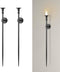 36-inch Large Wall Candle Holder, Black Candle Sconces Decor Set of 2,