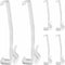 Valance Clips, 6pcs Clear Plastic Hidden Clip for 3-1/4'' Window Blinds, Valance Retainer Holder