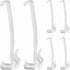 Valance Clips, 6pcs Clear Plastic Hidden Clip for 3-1/4'' Window Blinds, Valance Retainer Holder