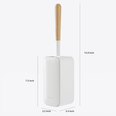 Diveotree Square-1pack) Toilet Cleaner Brush, Toilet Brush and Holder for Dead Corner Cleaning, Wall Mounted Toilet