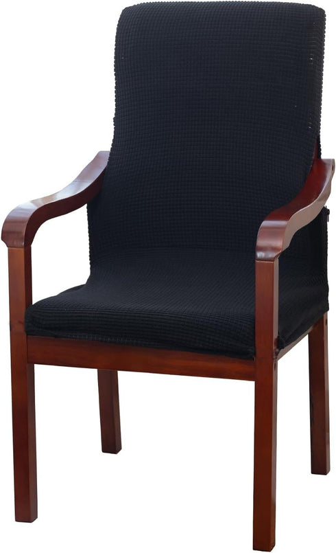 Deisy Dee Stretch Arm Chair Covers, Mid Century Chair Slipcovers, Accent Chair