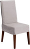 SureFit Duck Cotton Solid Dining Chair Slipcover (Gray Color) - Short Length