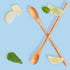 Rose Wood 8.5" Long Handle Coffee Tea Stirrer Mixing Spoons, Set of 6