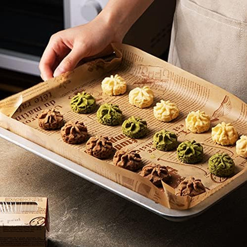 Baking Paper - High Temperature Resistant, Waterproof and Greaseproof Non-Stick Roll for Cooking and Grilling