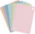 7-Piece Plastic Flexible Cutting Boards for Kitchen, Non-Slip Mats with Food Icons, BPA-Free, 15"x12"