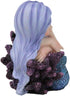 Ebros Under The Sea Blue Child Mermaid Sleeping On Coral Statue, Enchansia Mergirl Decorative Figurine