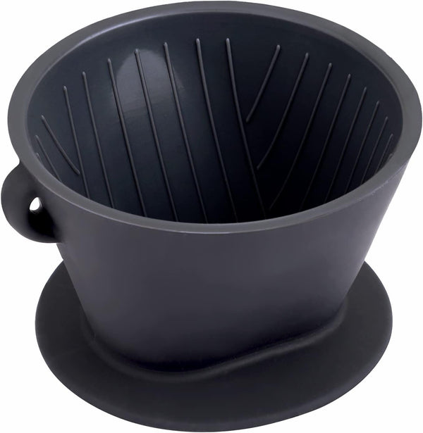 Segarty Silicone Pour Over Coffee Dripper, Black Collapsible Single Cup Coffee Maker with Storage Pouch