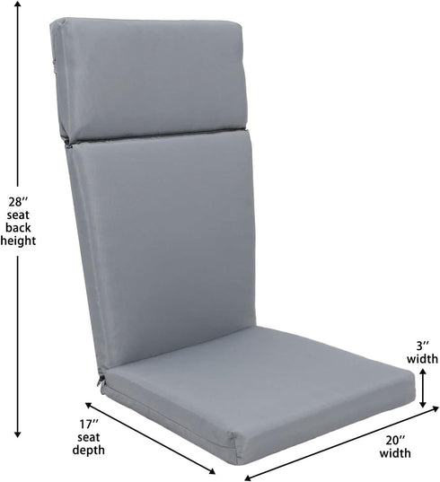 High-Density Foam Cushions for Adirondack Chairs - High Back Design