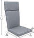 High-Density Foam Cushions for Adirondack Chairs - High Back Design