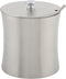 Stainless Steel Sugar Bowl Seasoning Jar with Cover Spoon, Condiment Pot for Salt, Sugar, Pepper, Kitchen Gadgets