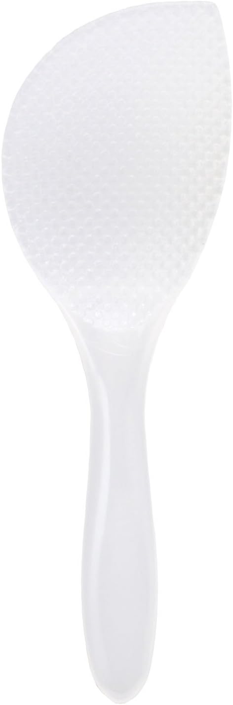 Akebono Sangyo CH-2022 White Rice Spoon, Made in Japan, Double Embossing, Sushi Shaped