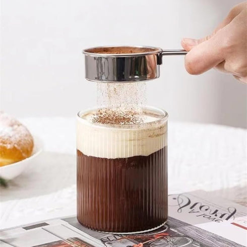 Yopolaz 2 Pack Powdered Sugar Sifter - Flour Sifter for Baking - Mini Small Drainer for Baking, Powder, Sugar