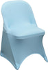 YOUR CHAIR COVERS - Light Blue Spandex Folding Chair Cover - Stretch