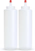 BRIGHTFROM Squeeze Bottles, Leak Proof, Wide Neck, BPA FREE Plastic, 16 OZ