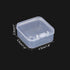 PATIKIL 4.5x4.5x2.5in Clear Storage Box with Hinged Lid, 6Pack Plastic Stackable Rectangle Organizer Container for Bead Jewelry Small Item Art Craft Project by PATIKIL