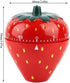 Maxmartt Strawberry Shaped Kitchen Timer, Wind Up 60 Minutes Manual Countdown Timer, Cute Loud Ring