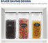 Set, ((4L /135.2oz) Set 6, Cereal Container MCIRCO Airtight Food Storage Containers of Cereal Dispensers with Measuring