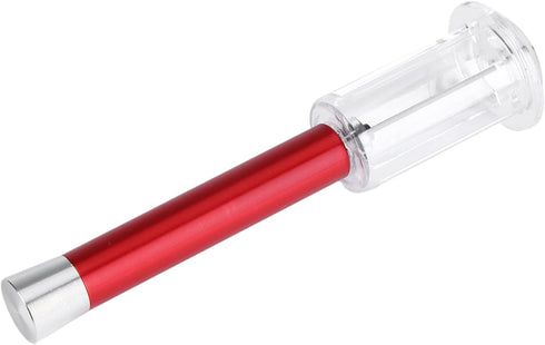 Air Pump Cork Remover, Pneumatic Corkscrew, Easy Air Pump Pressure Red Wine Bottle Opener, Black (Red)