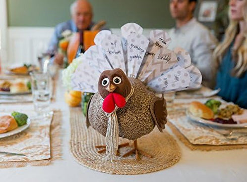 Turkey On The Table Thanksgiving Activity for Kids and Families (Includes Book, Turkey, Pen, & 13 Double Sided Feathers)