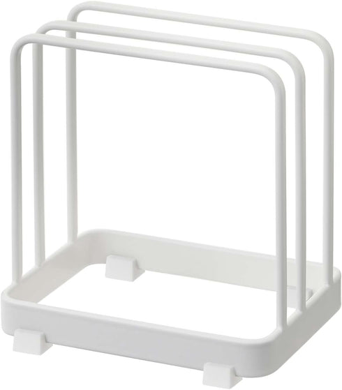Yamazaki Home Plate Cutting Board Stand, Kitchen Storage Rack Holder Organizer