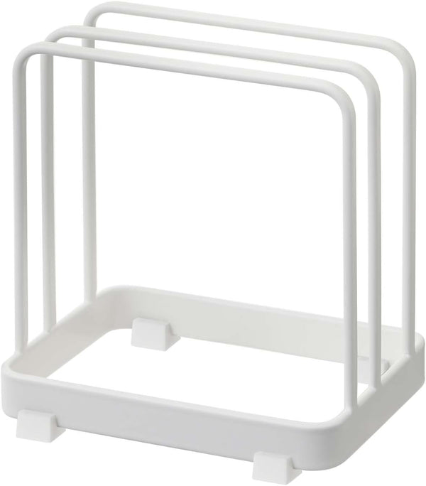 Yamazaki Home Plate Cutting Board Stand, Kitchen Storage Rack Holder Organizer