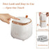 WDPUCHU Countertop 5 0.5 Gallon/1.5 Mini Trash Can with Rolls of Trash Bags, Waste Can with Press Type Lid, Liter