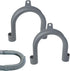 2Pcs Gray Clothes Washer Drain Hose Holder, U-Shape Hook Adapter for Washing Machine Drain Hose