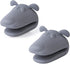 QTECLOR Mini Oven Mitts Gloves-BPA Free Silicone,Heat Resistant, Cooking Pinch Mitts Potholder