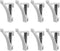 SOLUSTRE 8Pcs Aluminum Shelf Bracket Refrigerator Support Clamp Replacement Part for Cooler Shelf