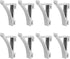 SOLUSTRE 8Pcs Aluminum Shelf Bracket Refrigerator Support Clamp Replacement Part for Cooler Shelf