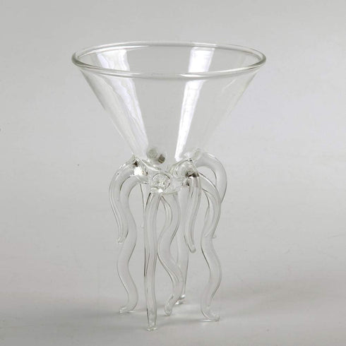 Octopus Martini Glass Creative Cocktail Drinkware Goblet Tools (2 Transparent)