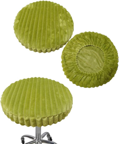 Shukii Stool Covers - 2 Pack Soft Slipcover with Elastic Cushion for