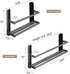 DongMaple 14.6"-26.4"2-Tier 6 Shoe Rack Expandable Metal Hanging Shoe Organizer Holds Pairs of Shoes,Wall-Mounted Shoe