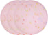 ONLYKXY 3pcs Luminous Silicone Coaster Set Candy Pink Modern Drink Mats for Outdoor Table Coffee Tea Kitchen Decor