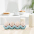 12 Dozen Countertop Flexzion Ceramic Cups Egg Tray - Whole Porcelain Egg Holder Container Keeper Storage Organiser