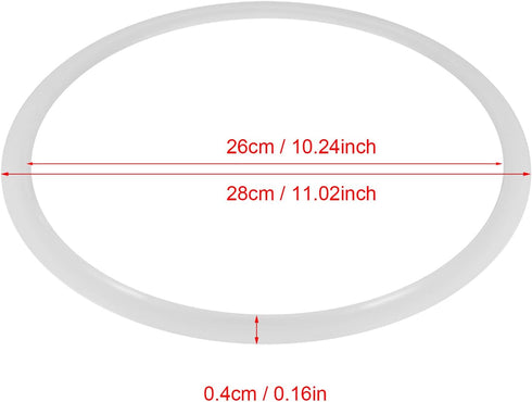 Pressure Cooker Replacement joint cocotte minute seb 8l joint cocotte minute seb 6l Gasket Silicone Gasket Rings for Home Cooker Kitchen Tool (Diameter 26cm / 10.2in)