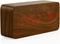 OCT17 Wooden Digital Alarm Clock, Multi-Function Smart Alarm Clock with USB Power Supply, Brown