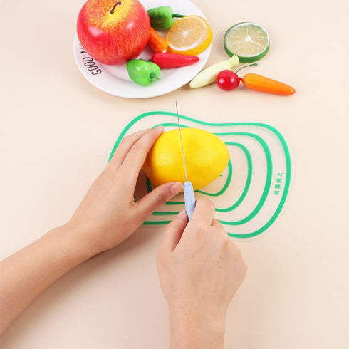Flexible Transparent Cutting Board, Kitchen PP Chopping Boards in Four Colors