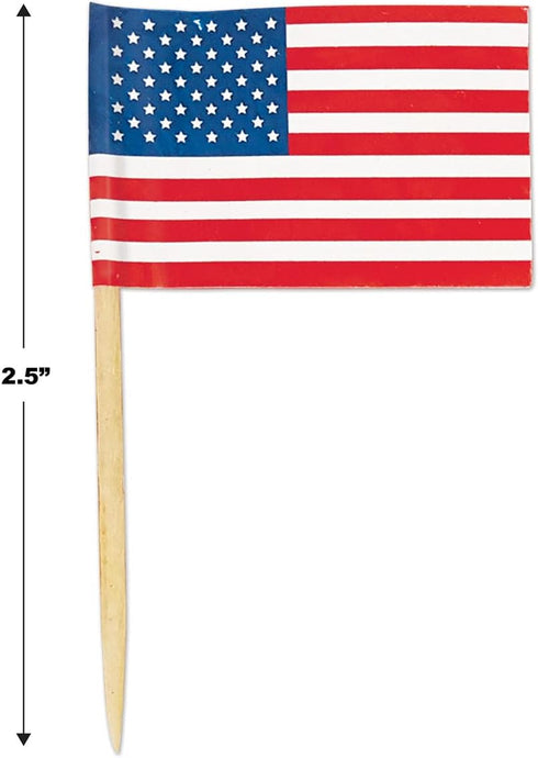 Beistle Packaged U.S. Flag Picks