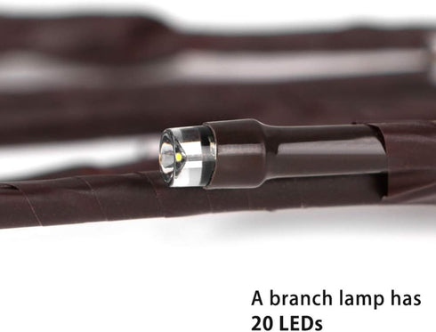 DK177 2 Pack LED Branch Light, Battery Operated Lighted Branch Vase Filler, 30 Inch, 20 LED for Home Romantic