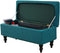 FUANGUI Ottoman Cover Slipcovers Rectangular Printed Folding Stretch Storage Bench Footrest Sofa
