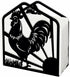 SUPERDANT Napkin Holder for Tables, Rooster Iron Freestanding Napkin Dispenser for Kitchen Farmhouse Restaurants