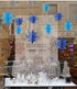 Christmas Party Decorations, 18Pcs Holiday 3D Glittery Large Snowflake Hanging Garland Flags for Home Decoration