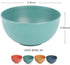 Cereal Bowls Unbreakable 24 OZ - Reusable Lightweight Plastic Bowls, Microwave and Dishwasher Safe for Soup and Salad