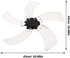 Holibanna 5 Floor Fan Blade, Alloy Fan Leaves for Table and Pedestal Fans, Indoor Fan Accessory