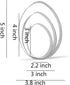 Large Egg Cookie Cutter Set - 5”, 4”, 3” - 3 Piece Stainless Steel Set